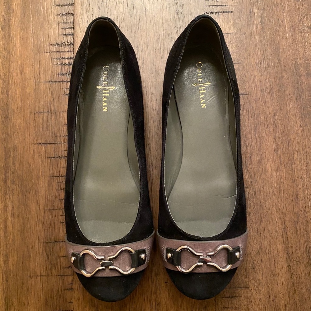 Suede black Cole Haan flats